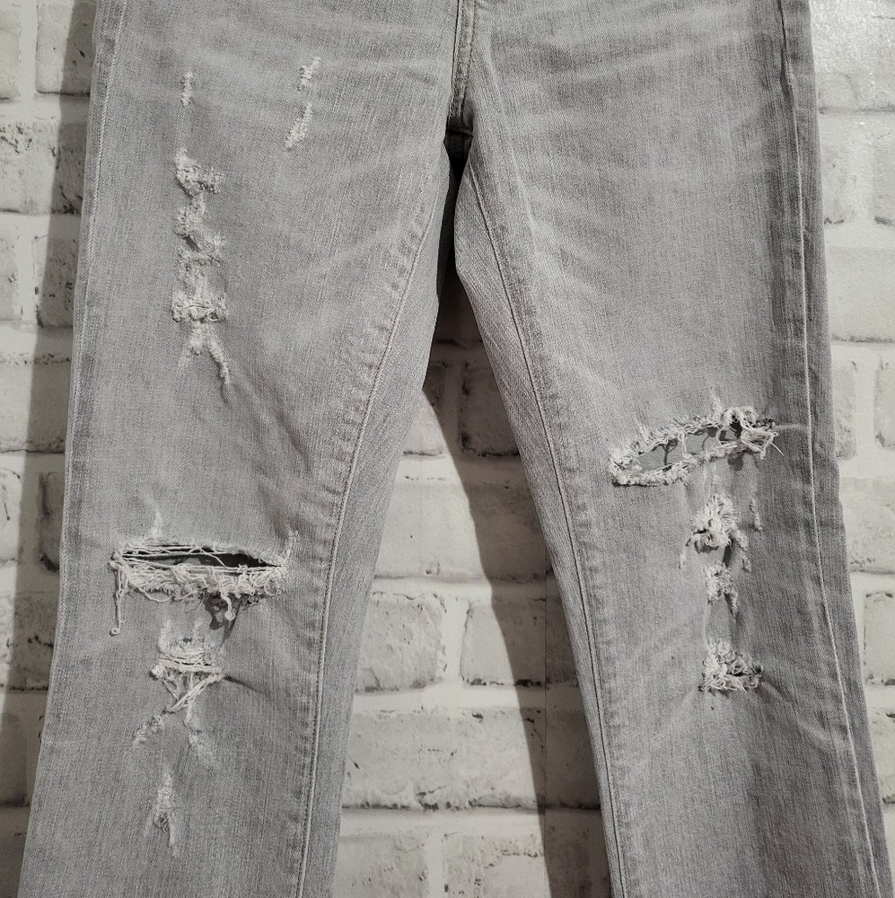 EUC Agolde Sophie Skinny Crop Feel Good Jeans Grey size‎ 24 - Picture 6 of 11